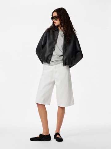 PIECES Wide Leg Shorts 'PCSky' in Weiß