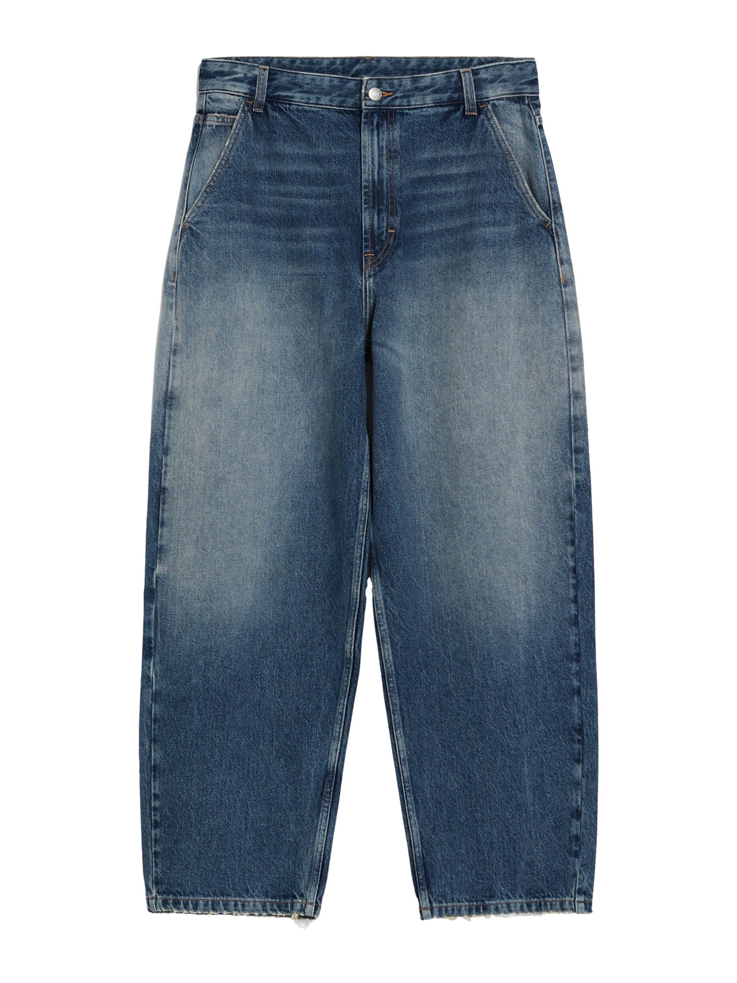 Bershka Wide leg Jeans in Blue Denim ABOUT YOU