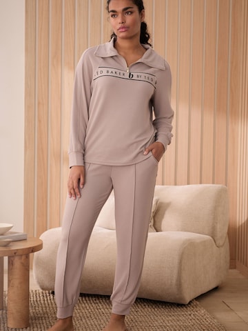 B by Ted Baker Дънки Tapered Leg Панталон с ръб в бежово