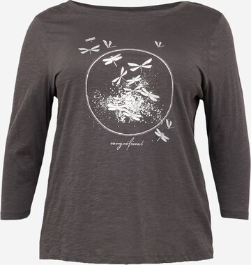 T-shirt 'KITTA' ONLY Carmakoma en gris : devant
