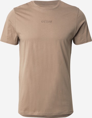 GUESS Футболка в Коричневый: спереди