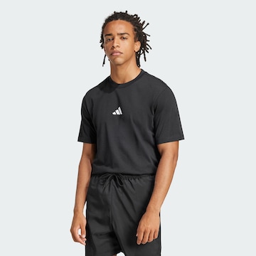 ADIDAS SPORTSWEAR Λειτουργικό μπλουζάκι 'Essentials' σε μαύρο: μπροστά