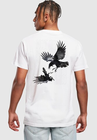 Maglietta 'Not Afraid' di Mister Tee in bianco: frontale