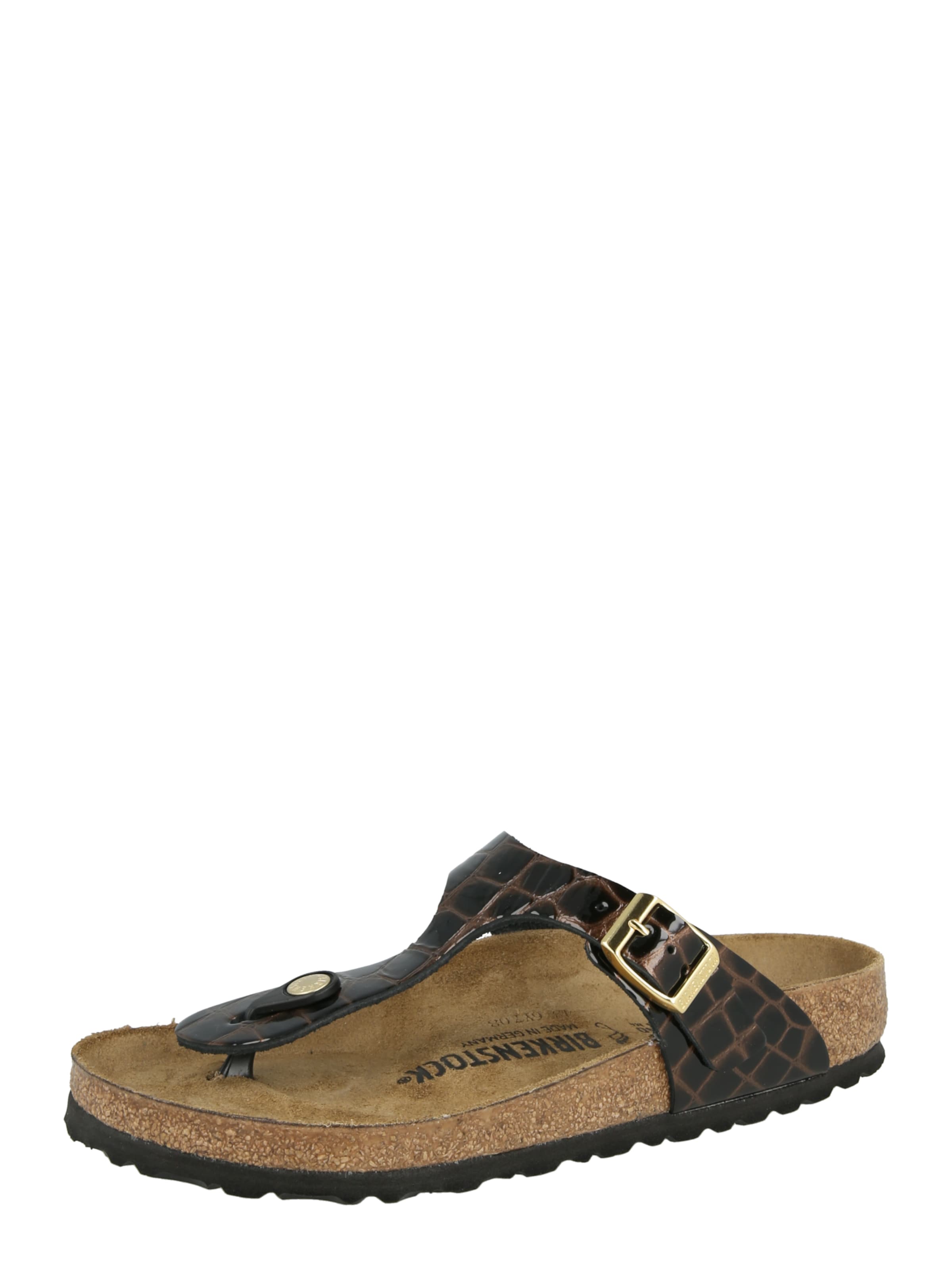 Infradito 'Gizeh' di BIRKENSTOCK in nero: frontale