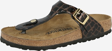 BIRKENSTOCK Varvastossut 'Gizeh' värissä musta: etupuoli