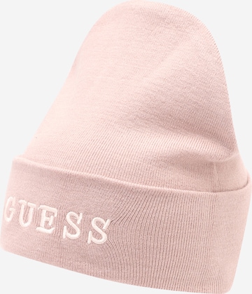GUESS Beanie in Pink: front