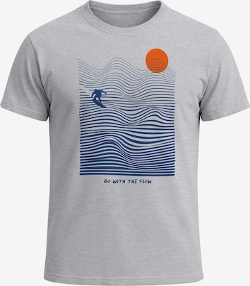 Neverless Shirt 'with the flow' in Grey: front