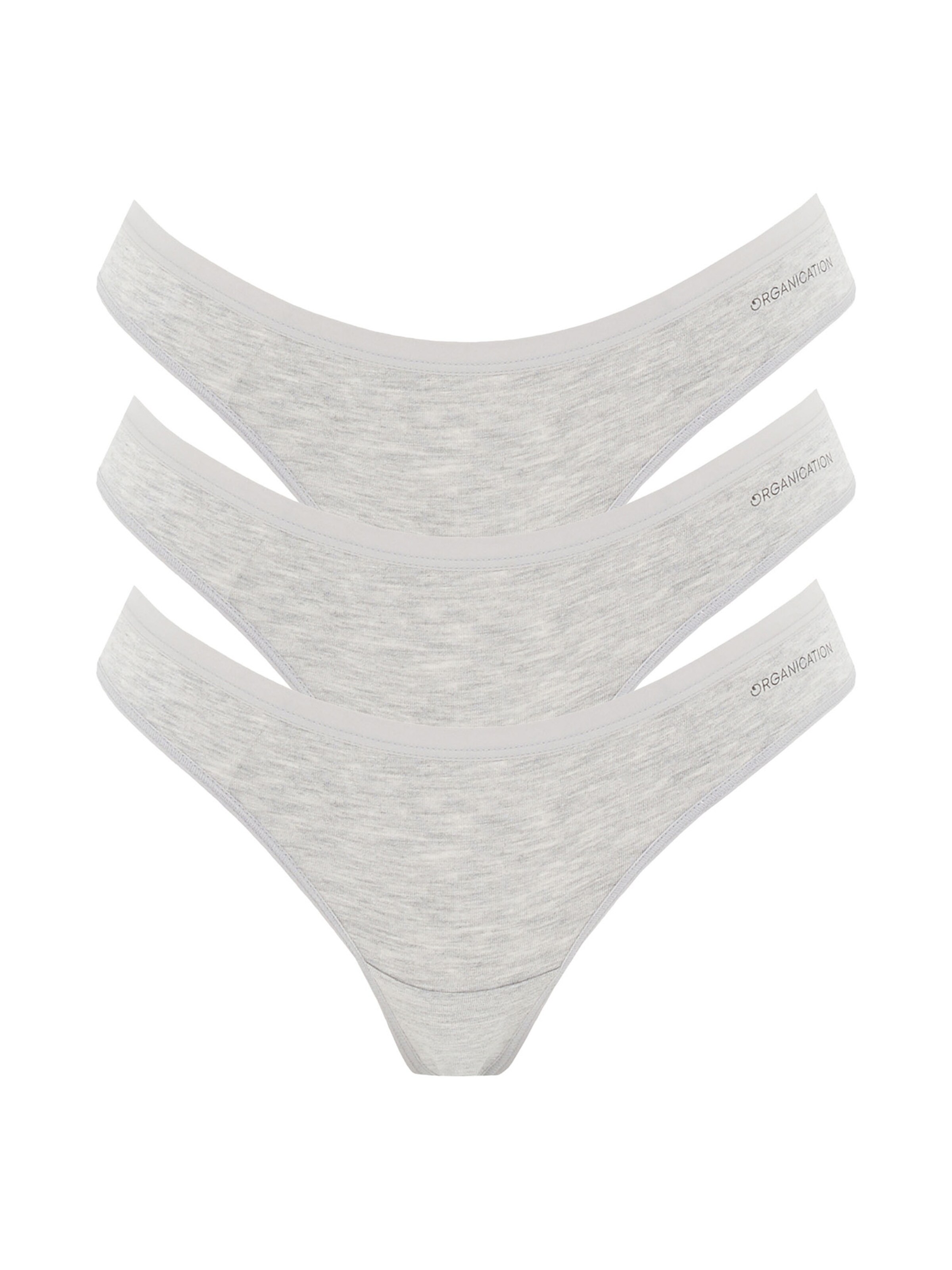 Organication Slip in Grau: Vorderseite