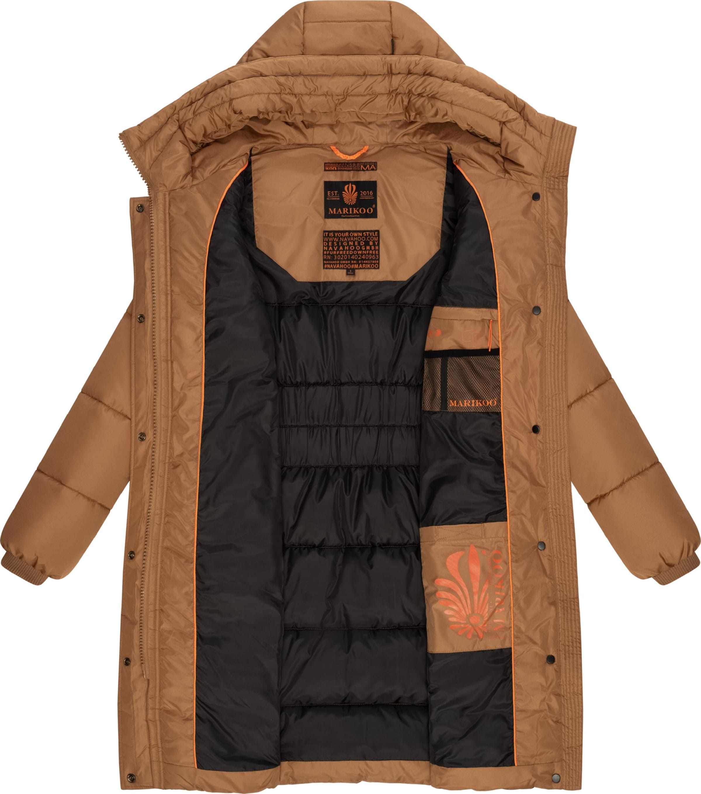 MARIKOO Winter coat &#x27;Yuikoo&#x27; in Brown