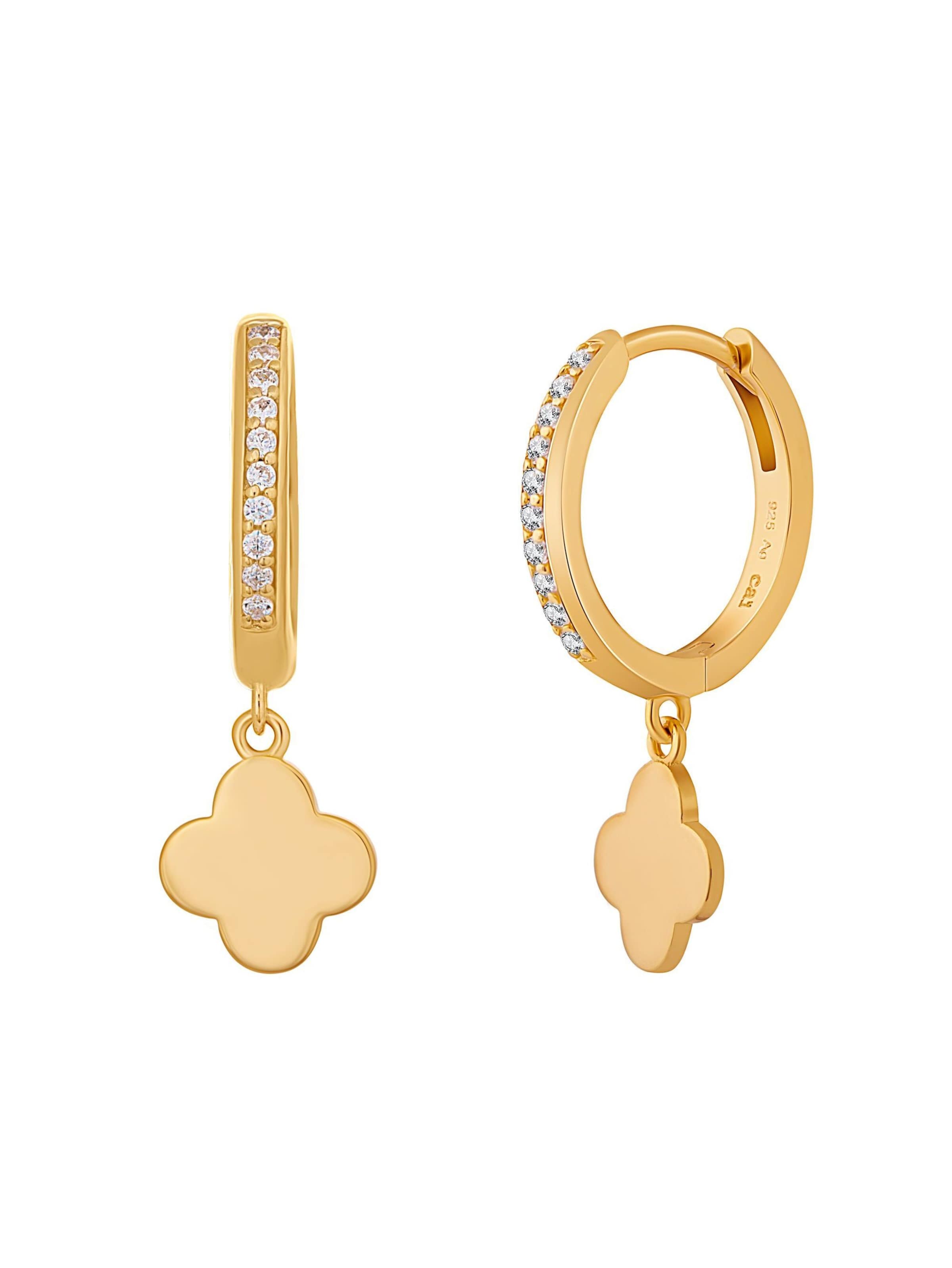 Boucles d'oreilles caï en jaune : devant