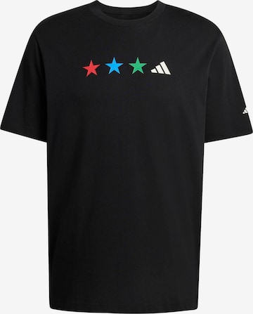 juoda ADIDAS SPORTSWEAR Sportiniai marškinėliai: priekis