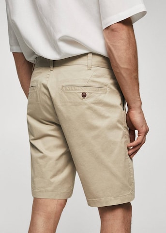 MANGO MAN Regular Broek 'Gracia' in Beige