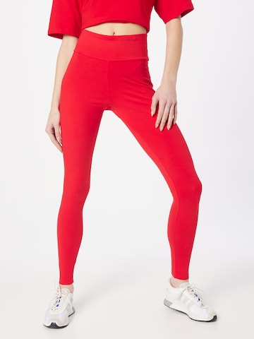 Skinny Leggings 'Adicolor Essentials' ADIDAS ORIGINALS en rouge : devant