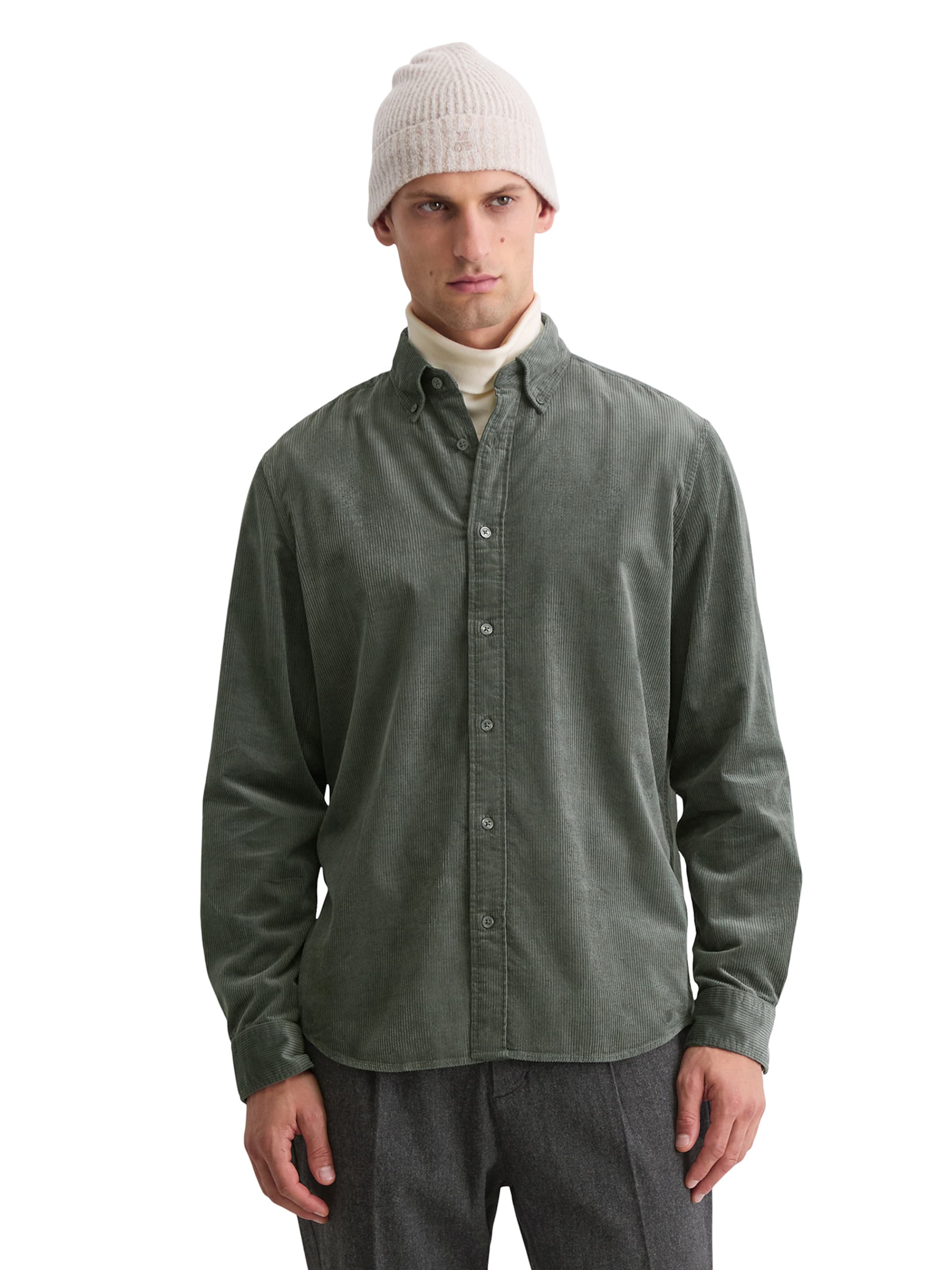 Marc O'Polo Regular fit Πουκάμισο σε πράσινο: μπροστά