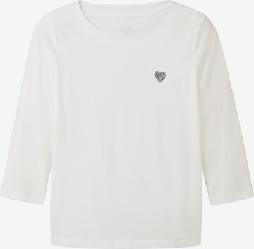 T-shirt TOM TAILOR en blanc : devant