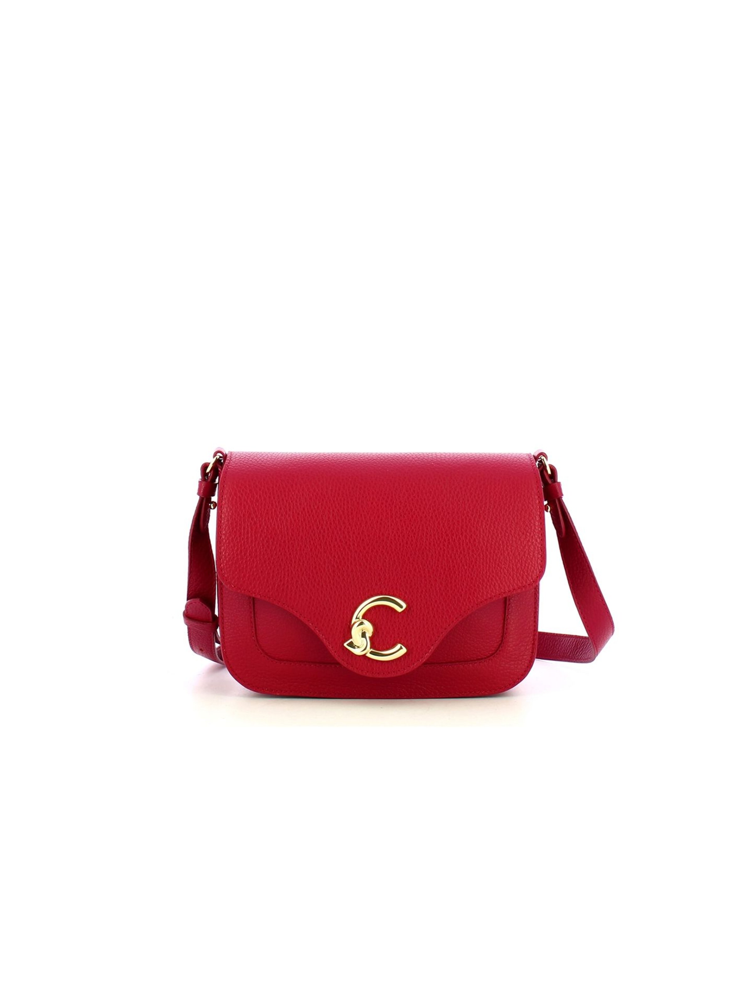 Coccinelle Crossbody bag 'Coccinelle C-Me Handbag Grained Leather' in Red: front