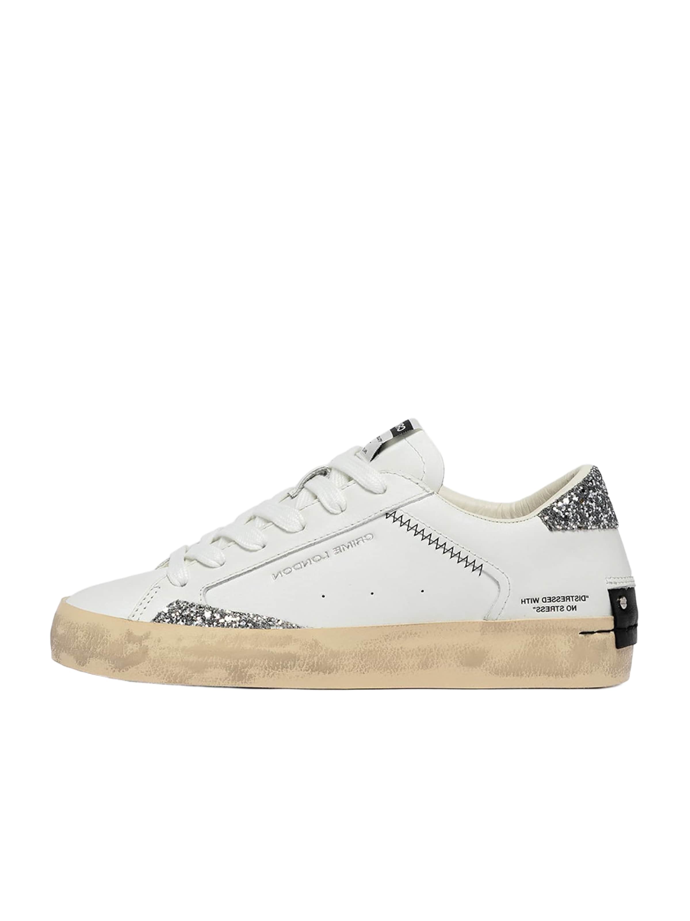Crime London - Sapatilhas baixas em branco: frente