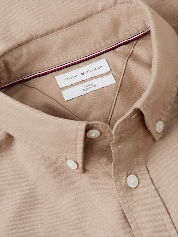 TOMMY HILFIGER Comfort Fit Hemd in Beige