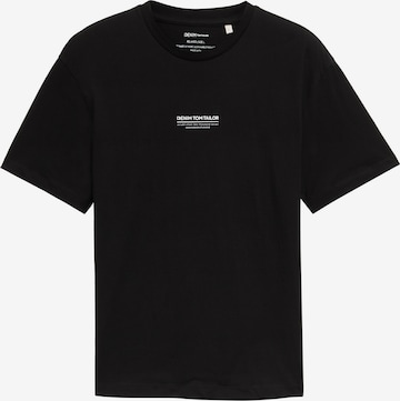 TOM TAILOR DENIM T-Shirt in Schwarz: Vorderseite