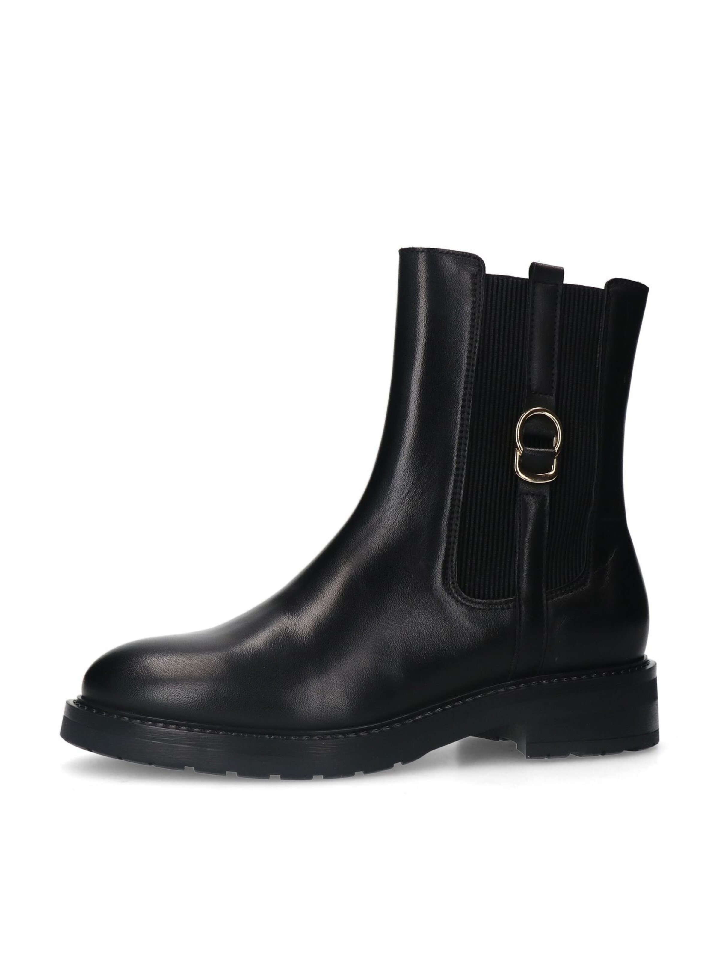 MANFIELD Stiefelette in Schwarz: Vorderseite