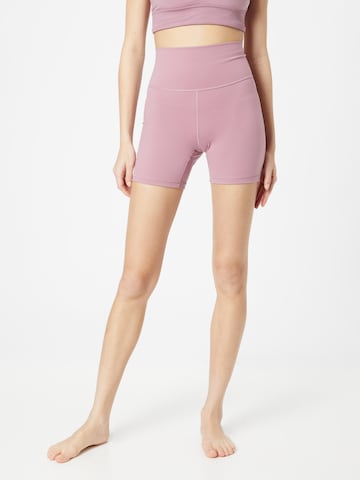 ADIDAS PERFORMANCE Skinny Spodnie sportowe 'Studio' w kolorze fioletowy: przód