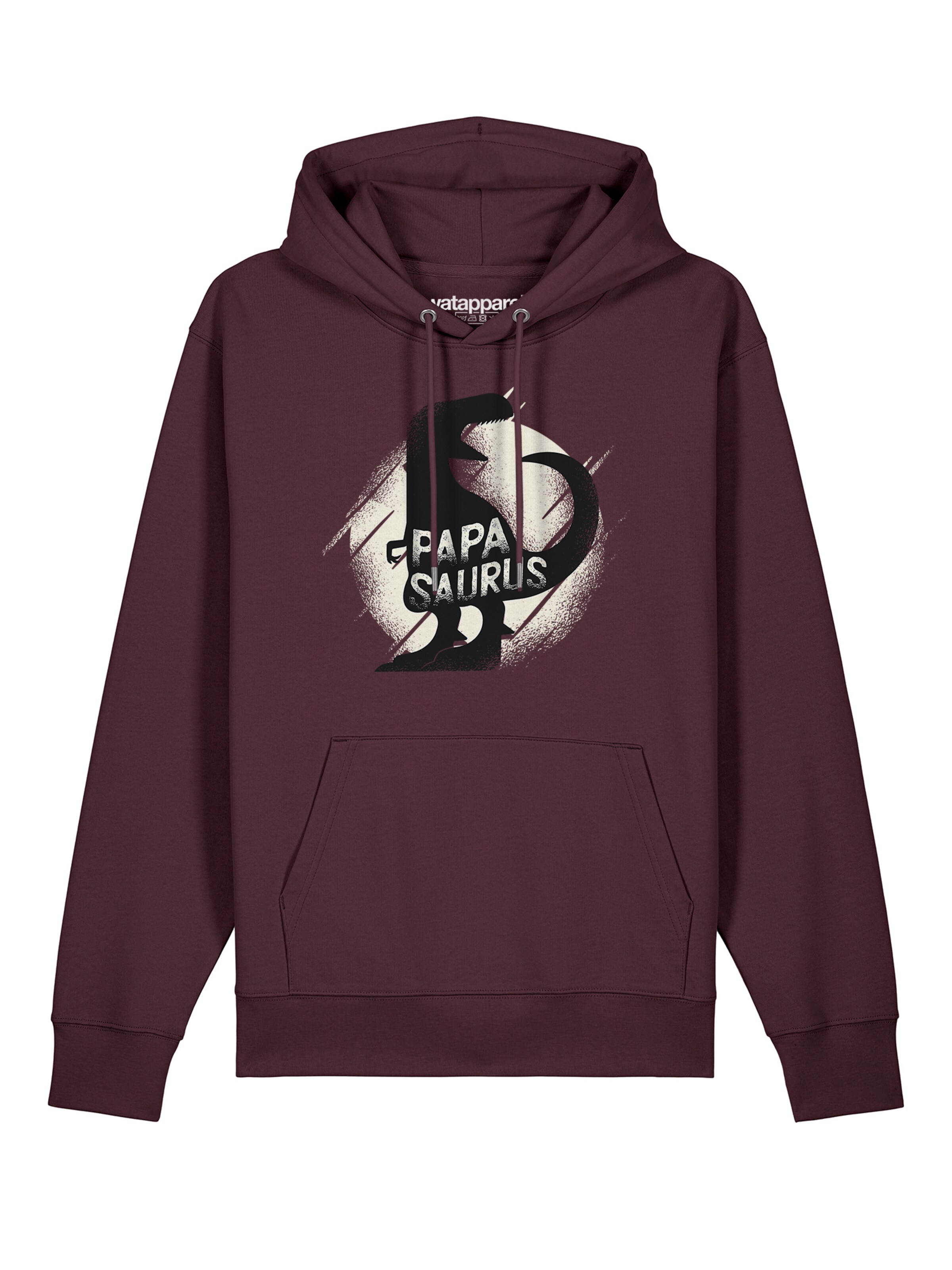 Sweat-shirt 'Papasaurus' Watapparel en rouge : devant