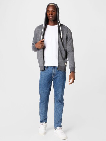 JACK & JONES Zip-Up Hoodie in Grey