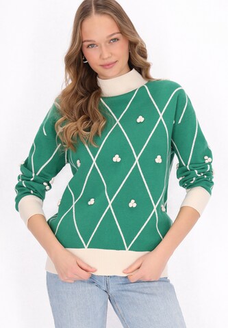 Pull-over MYMO en vert : devant
