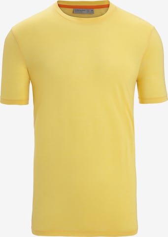ICEBREAKER Funkcionalna majica | rumena barva: sprednja stran