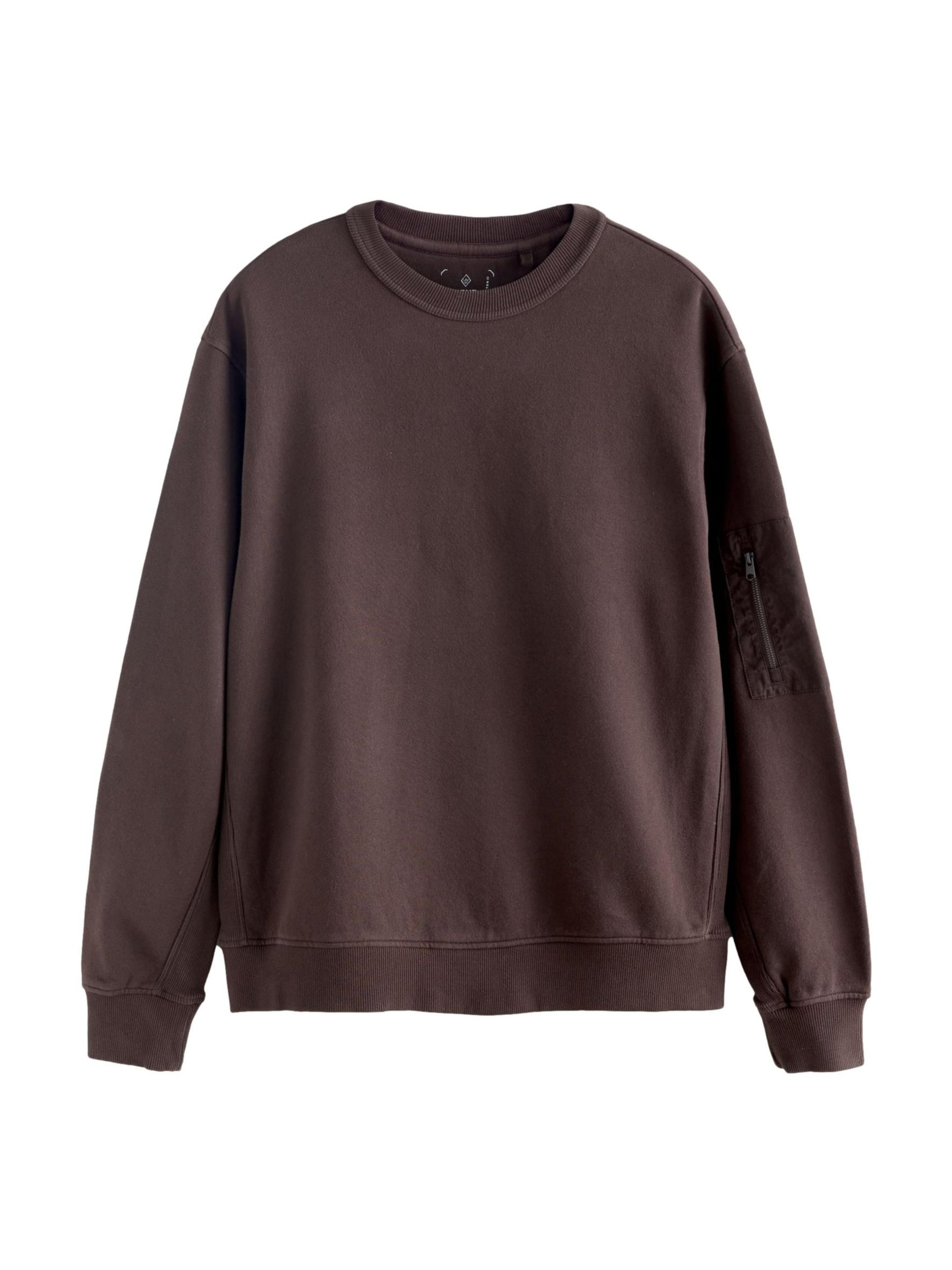 Next Μπλούζα φούτερ σε καφέ: μπροστά