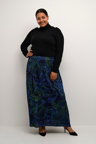 KAFFE CURVE Rok 'Bine' in Blauw