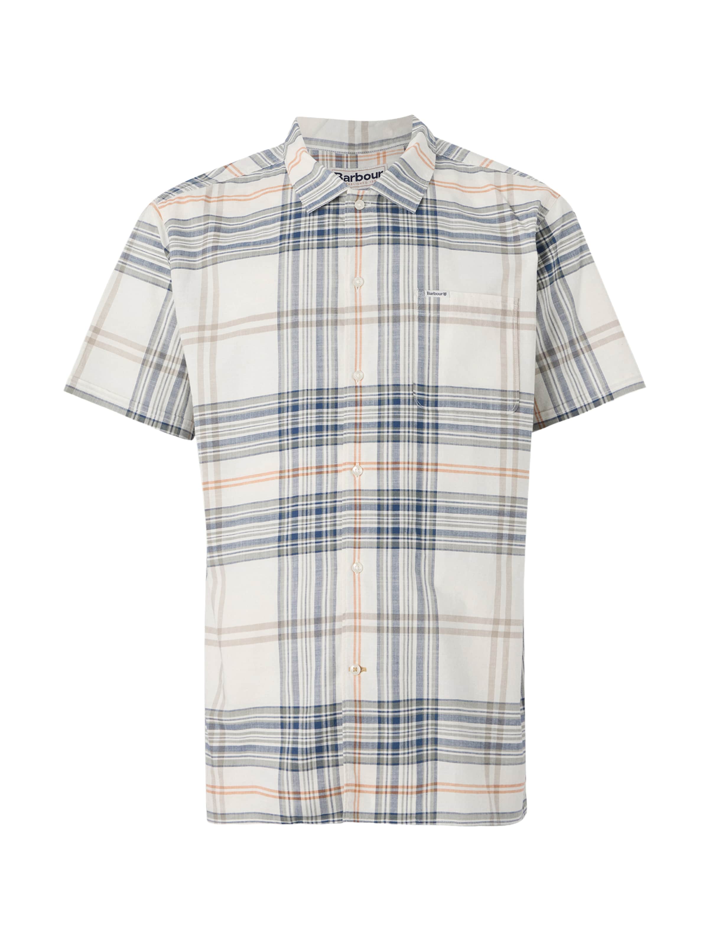 Barbour Regular fit Button Up Shirt 'Berryfell' in White: front