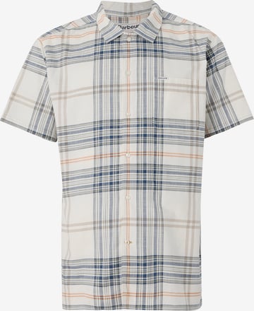 Coupe regular Chemise 'Berryfell' Barbour en blanc : devant