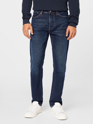 Coupe slim Jean 'John' Kings Of Indigo en bleu : devant