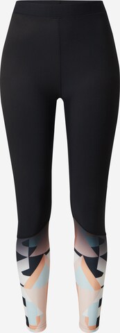 Skinny Pantalon de sport 'MYYRYLA' Rukka en noir : devant