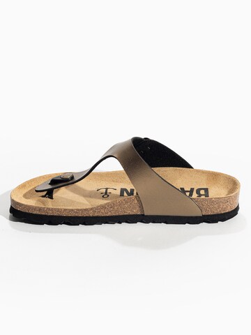 Bayton T-bar sandals 'MERCURE' in Bronze