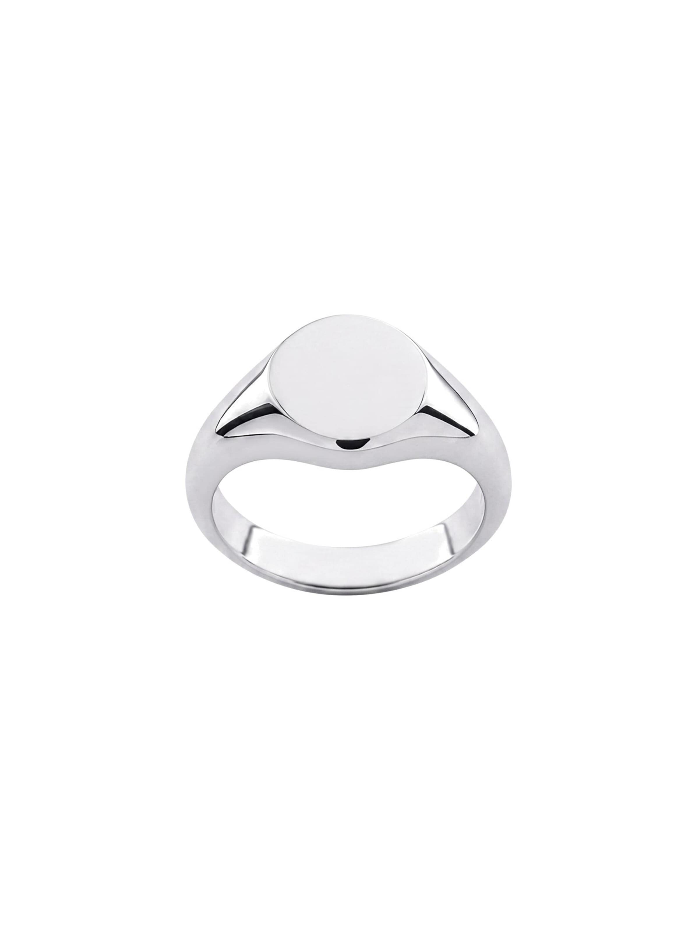 REYTEL - Anillo 'BASIC' en plata: frente