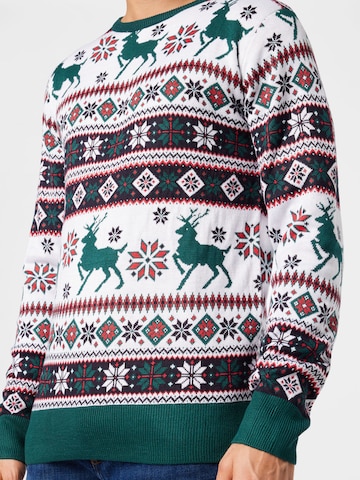 Lindbergh Pullover 'Christmas' in Weiß