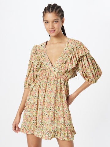 Nasty Gal Klänning i beige: framsida