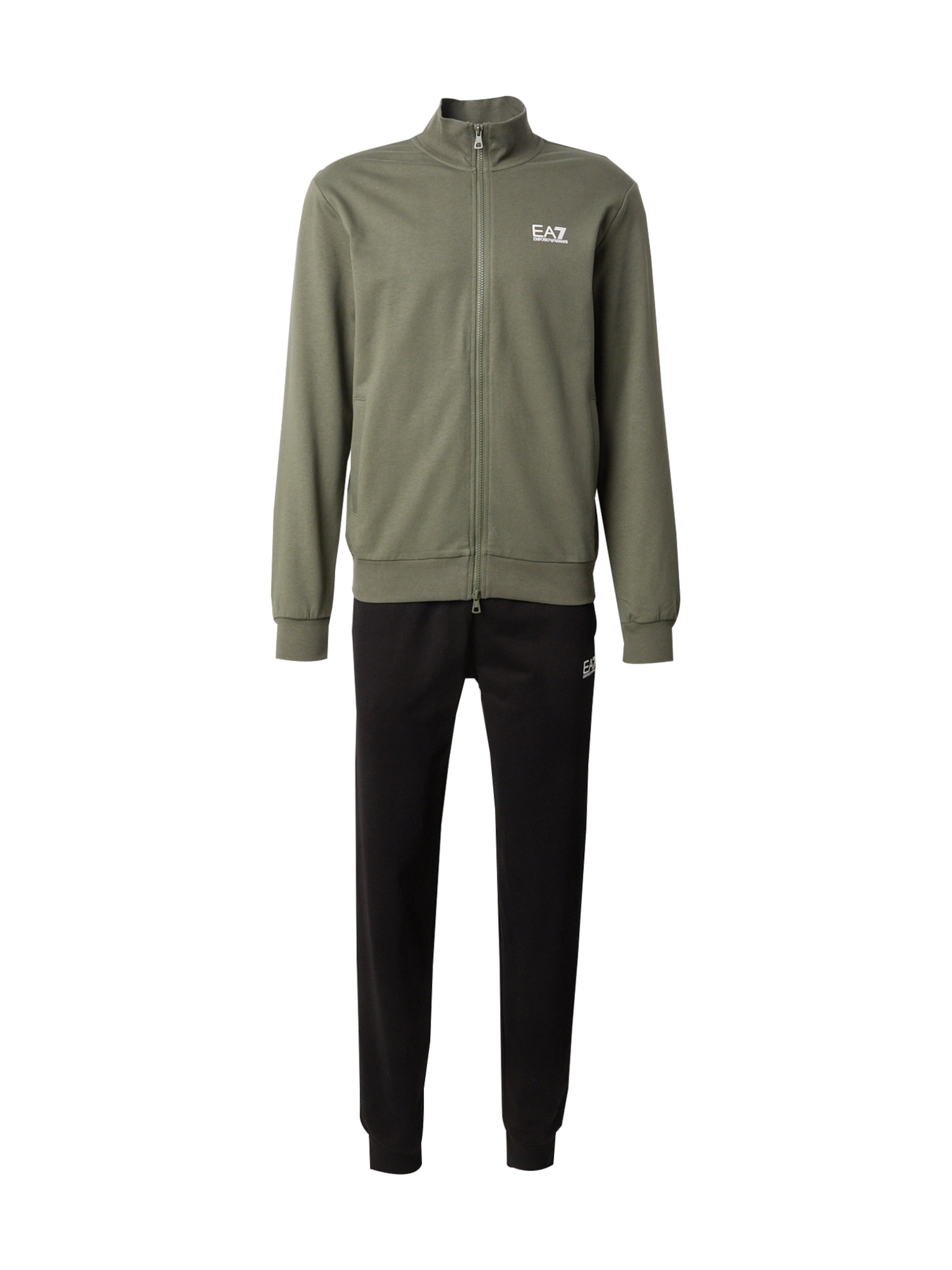 EA7 Emporio Armani Träningsoverall i grön: framsida