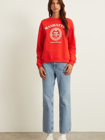 Sweat-shirt Grimelange en rouge