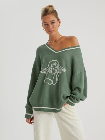 millane Sweater 'Mia' in Green: front