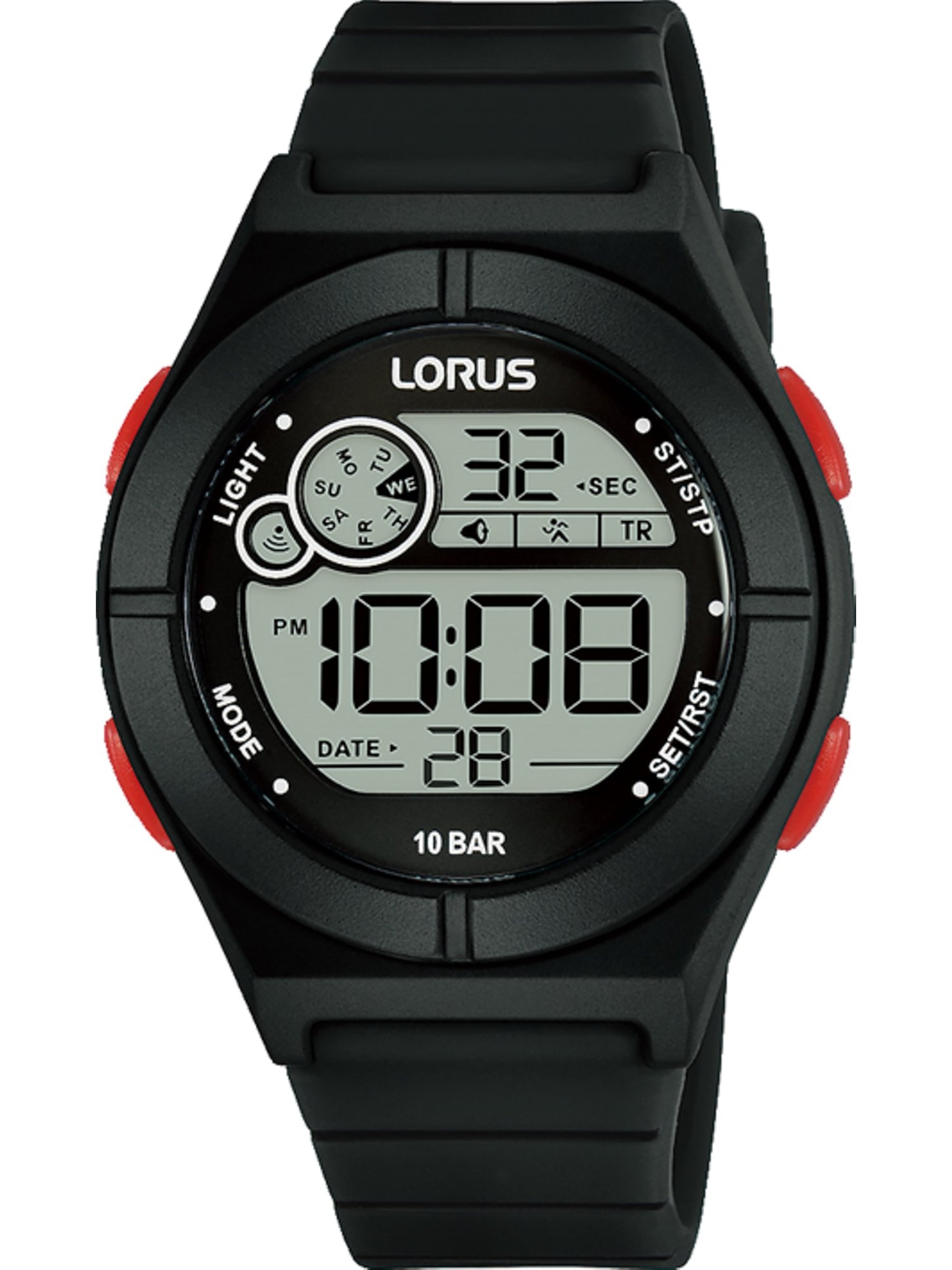 LORUS Uhr in Schwarz: Vorderseite