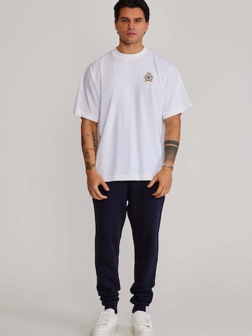 Coupe slim Pantalon de sport 'Essentials' SikSilk en bleu : devant