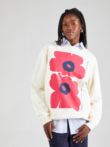 Marimekko - Sudadera en blanco: frente