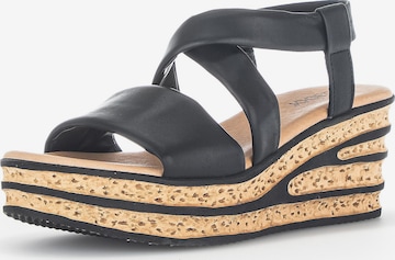 GABOR Sandals in Black: front