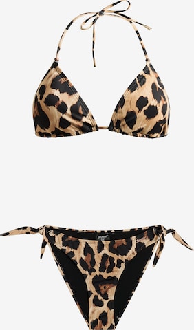 PROTEST Triangel Bikini 'PRTFolta' in Braun: Vorderseite