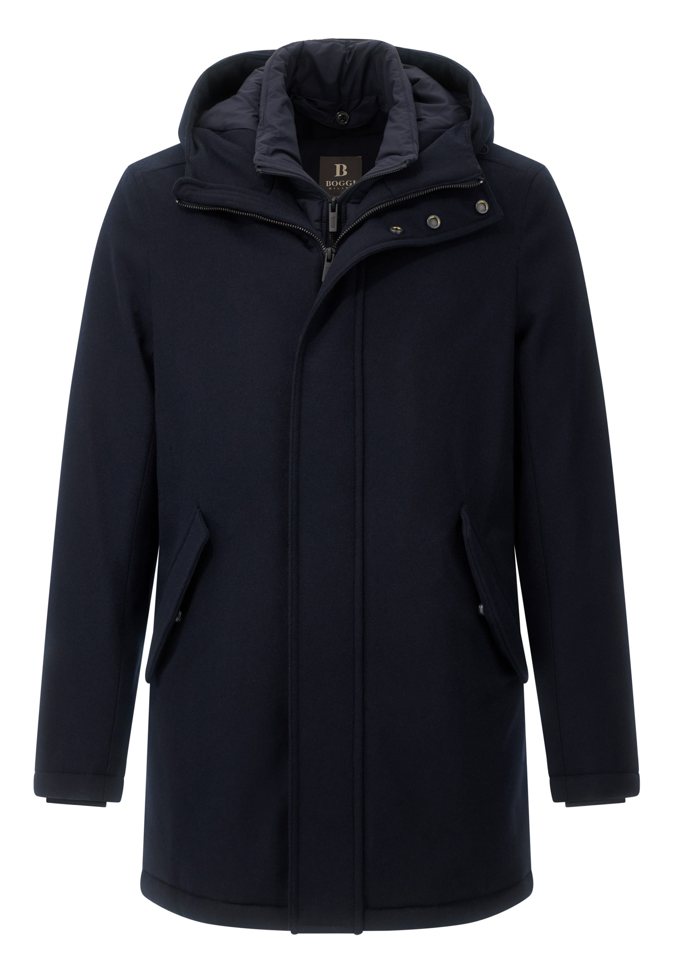 Boggi Milano Übergangsparka in Blau: Vorderseite