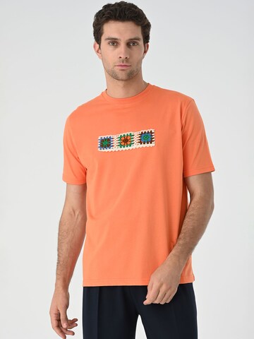 Tricou de la Antioch pe portocaliu: față