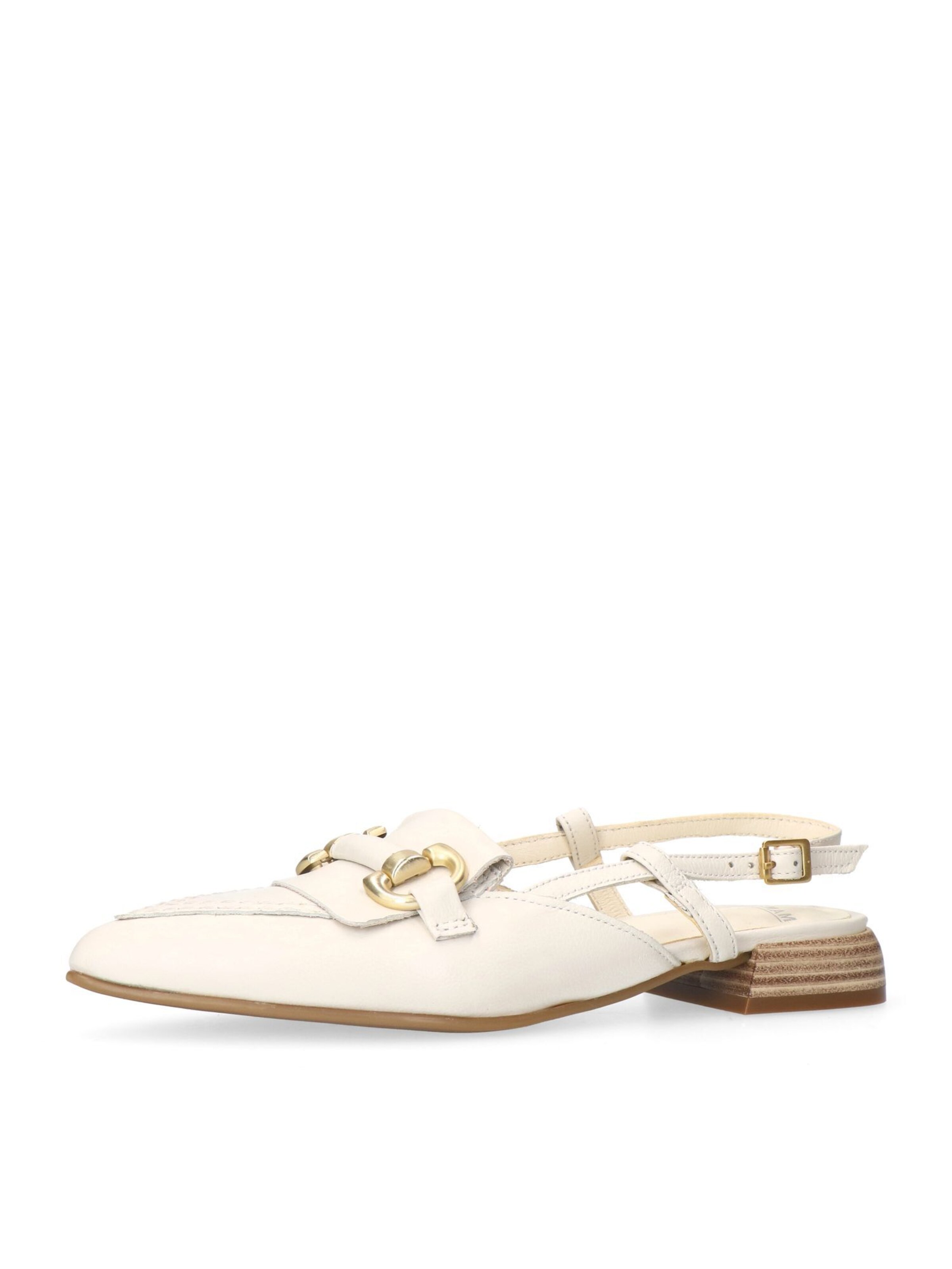 Escarpins à bride arrière MANFIELD en blanc : devant